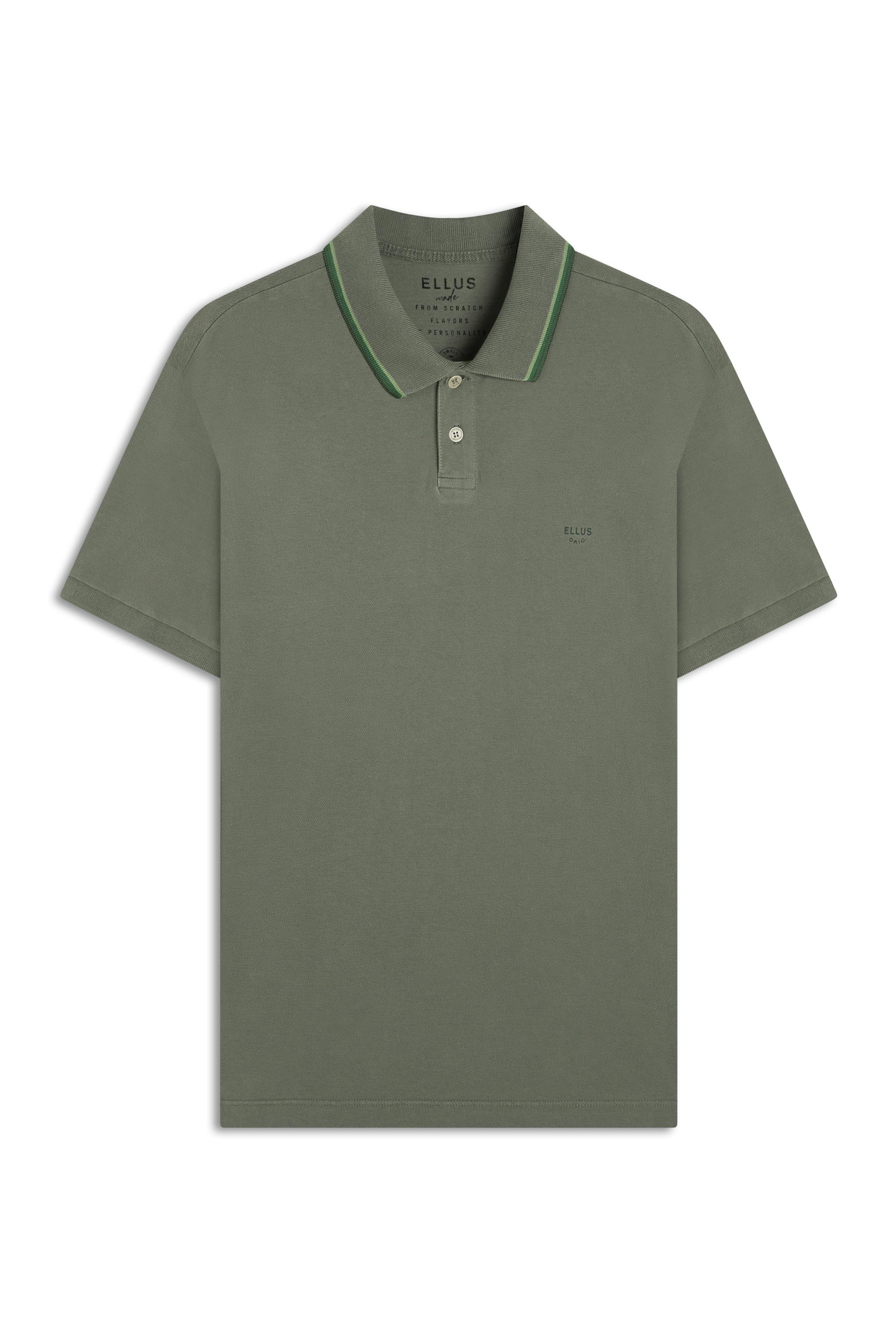 Polo Piquet Washed Ellus Orig Classic Azul Pervante