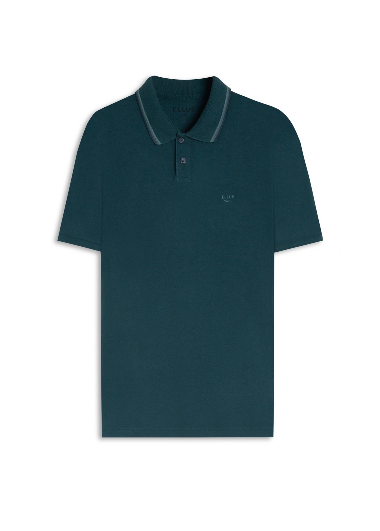 Polo Piquet Washed Ellus Frisos Classic Verde Jade