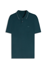 Polo Piquet Washed Ellus Frisos Classic Verde Jade