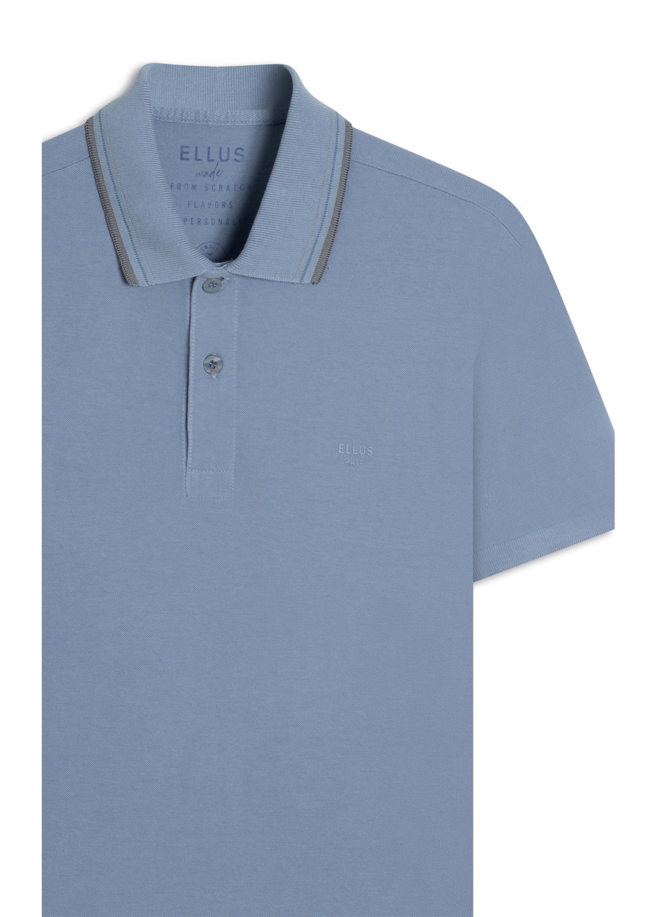 Polo Piquet Washed Ellus Orig Classic Azul Pervante