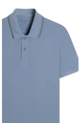 Polo Piquet Washed Ellus Orig Classic Azul Pervante