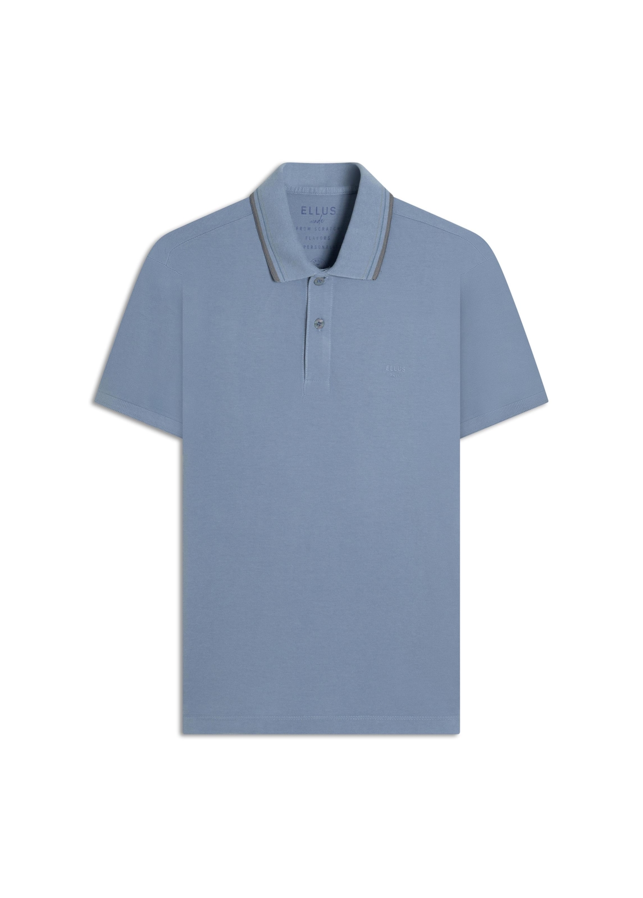 Polo Piquet Washed Ellus Orig Classic Azul Pervante