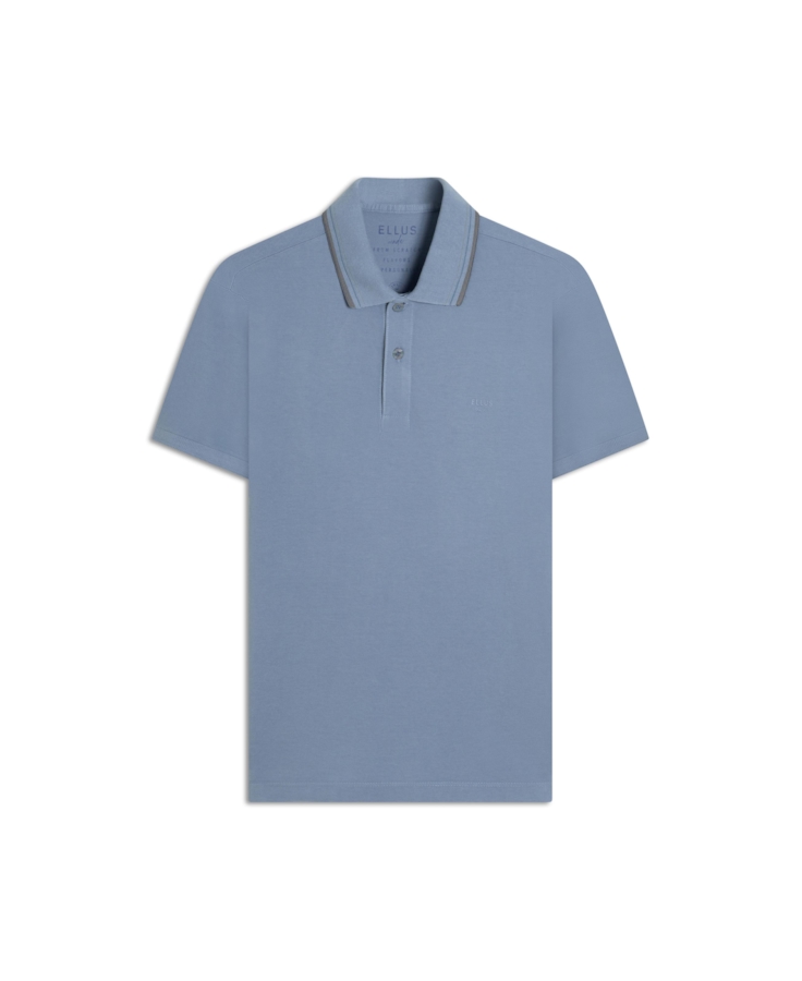 Polo Piquet Washed Ellus Orig Classic Azul Pervante
