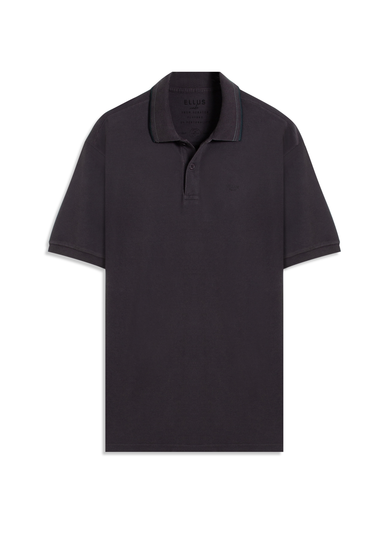 Polo Piquet Washed Ellus Plumbo