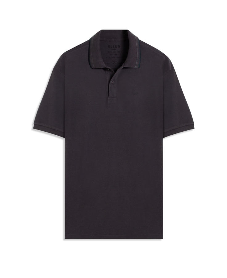 Polo Piquet Washed Ellus Plumbo