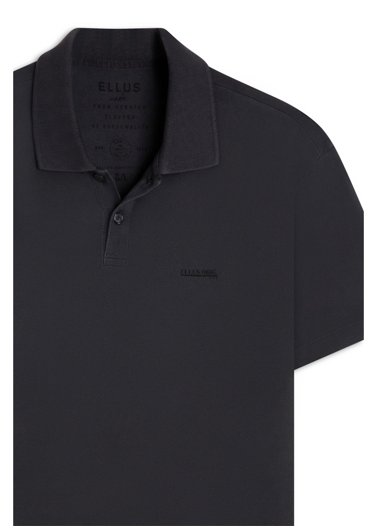 Polo Piquet Washed Ellus Preto