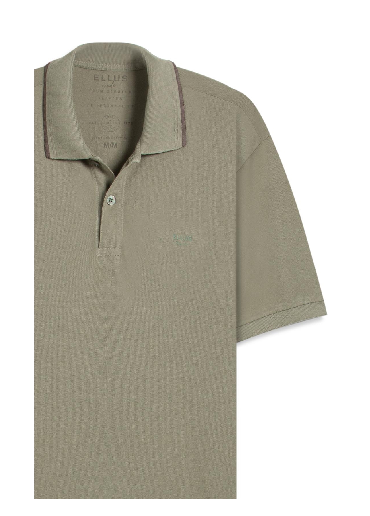 Polo Piquet Washed Ellus Silver