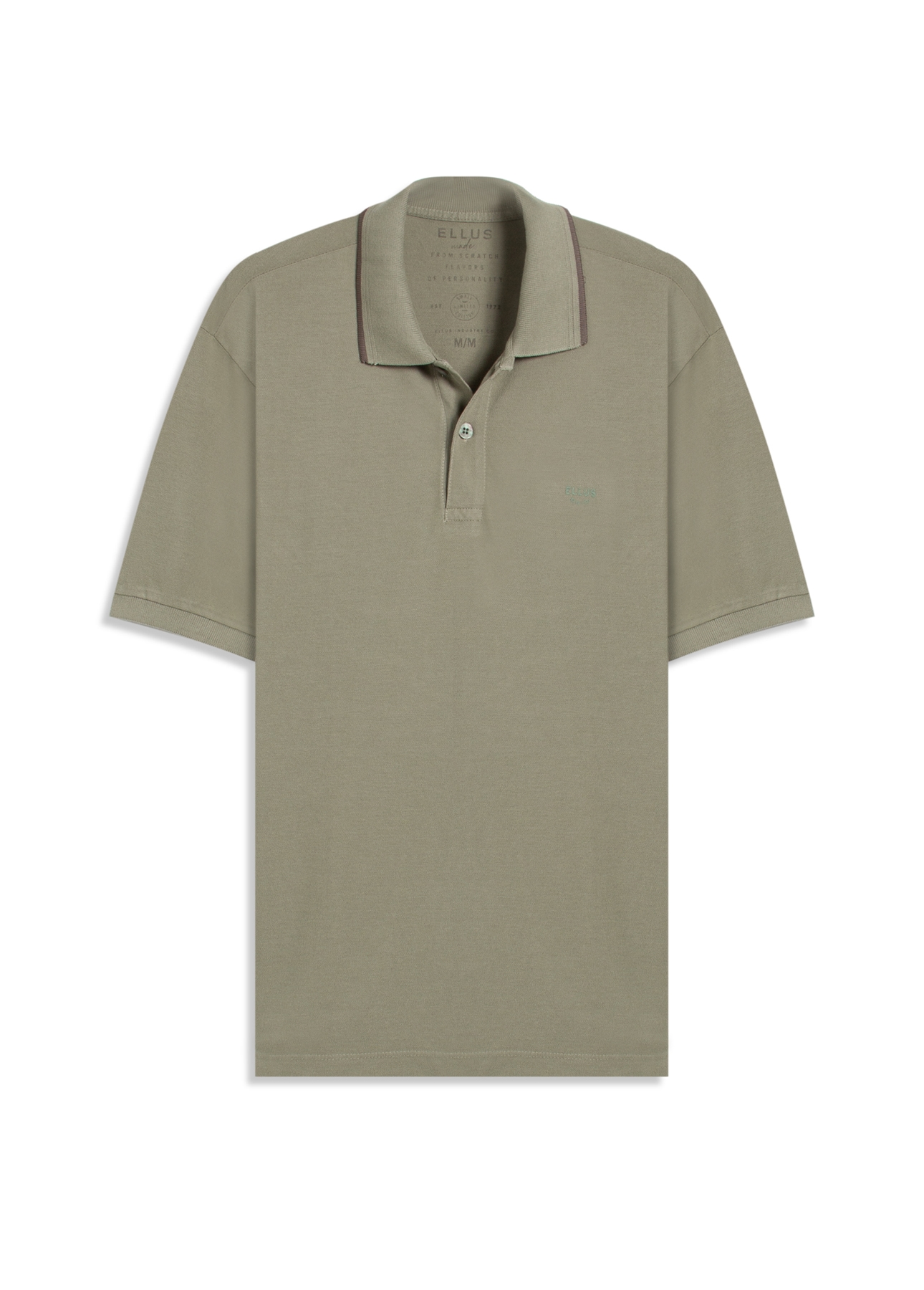 Polo Piquet Washed Ellus Silver