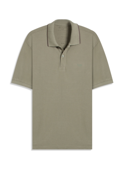 Polo Piquet Washed Ellus Silver