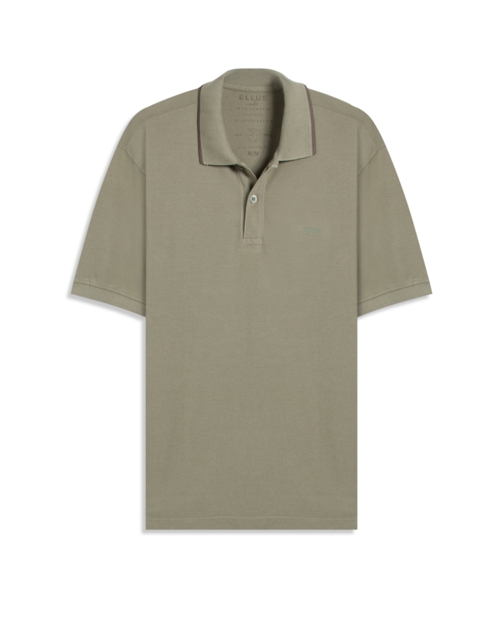 Polo Piquet Washed Ellus Silver