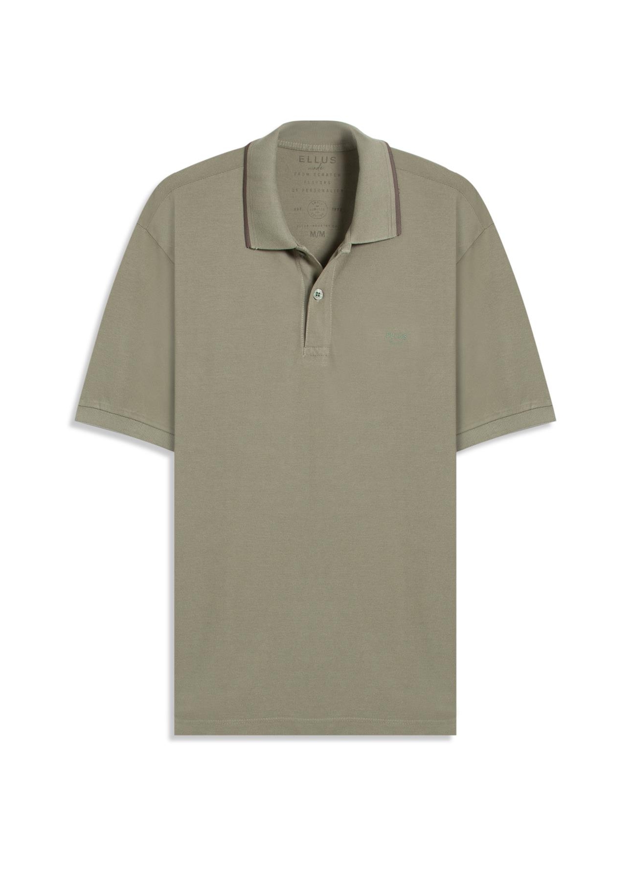 Polo Piquet Washed Ellus Silver