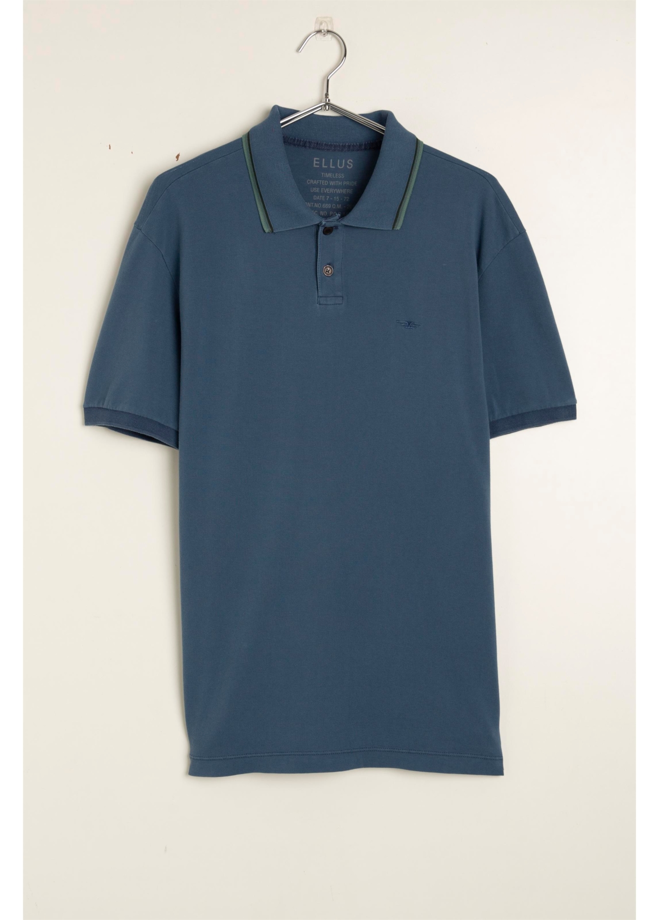 Polo Piquet Washed Mirror Dark Navy