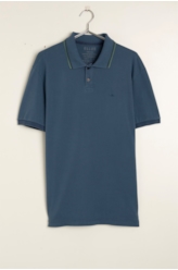 Polo Piquet Washed Mirror Dark Navy
