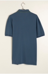 Polo Piquet Washed Mirror Dark Navy