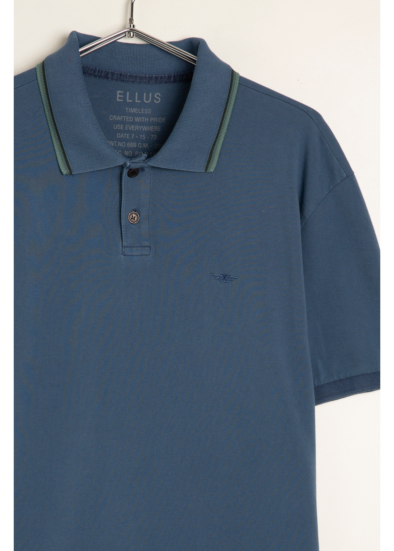 Polo Piquet Washed Mirror Dark Navy