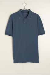 Polo Piquet Washed Mirror Dark Navy