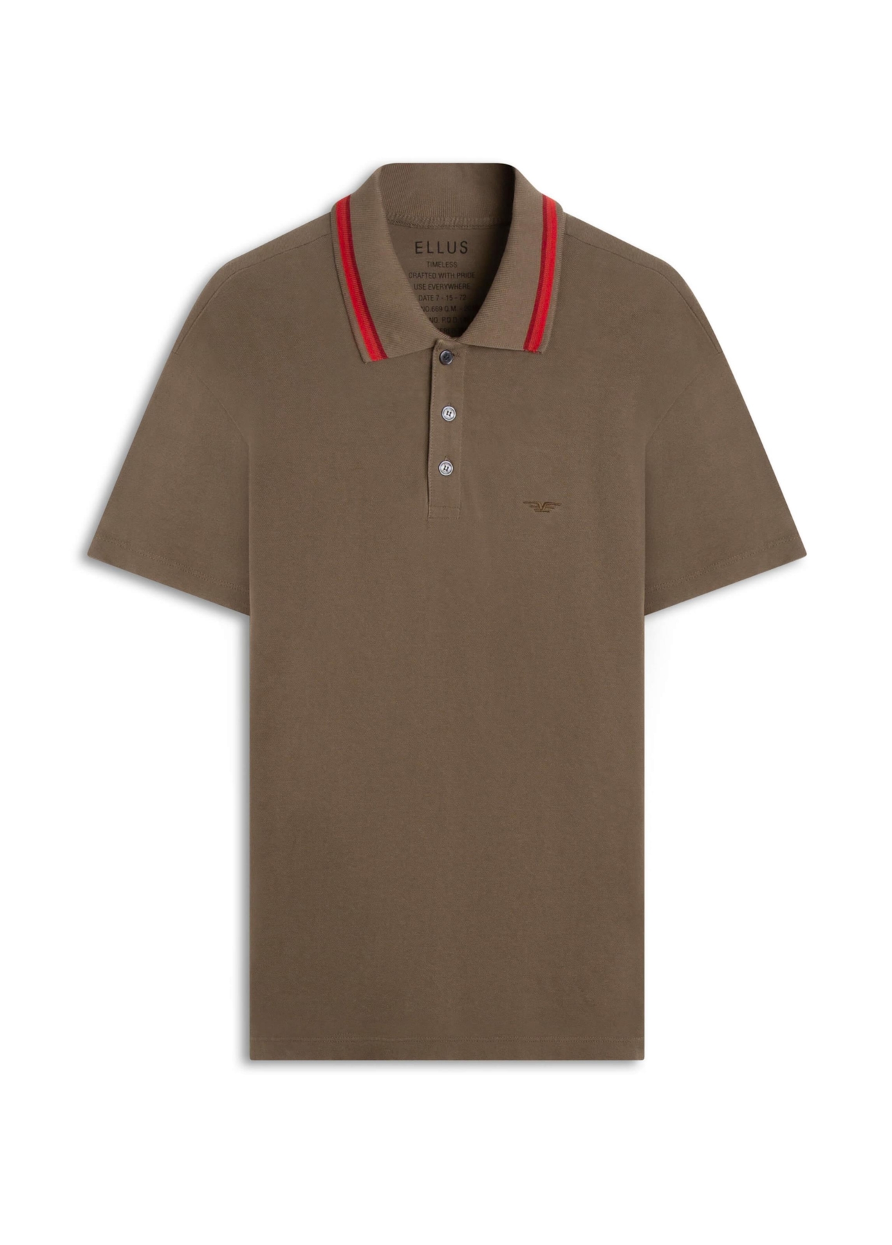 Polo Piquet Washed Mirror Tabaco