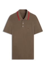 Polo Piquet Washed Mirror Tabaco