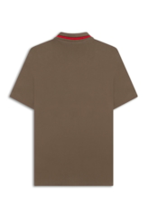 Polo Piquet Washed Mirror Tabaco