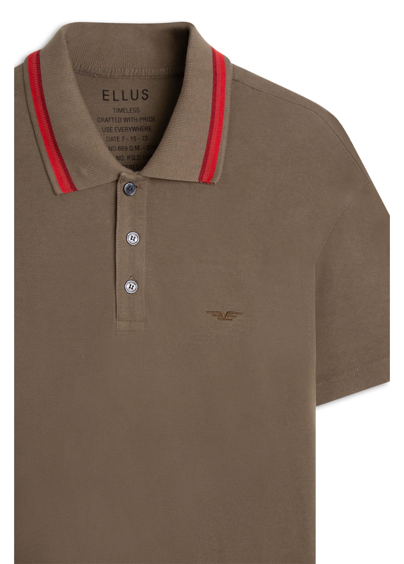 Polo Piquet Washed Mirror Tabaco