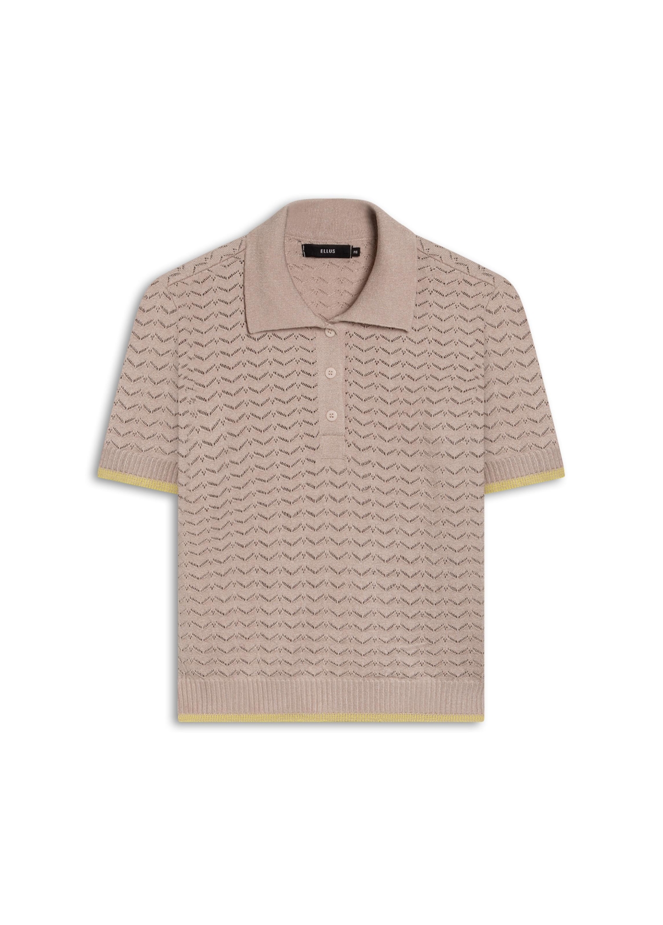 Polo Power Knit Piping Natural