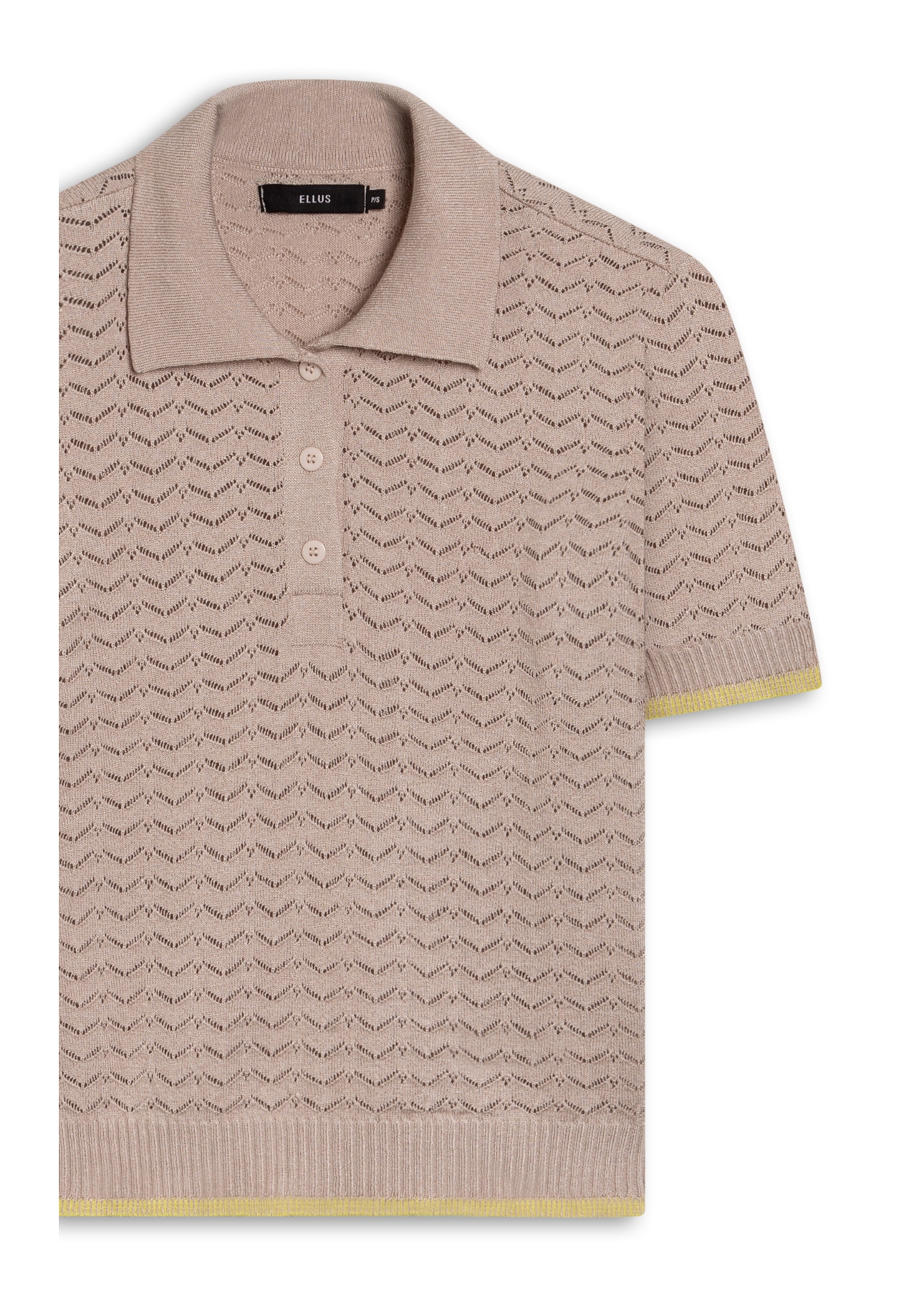 Polo Power Knit Piping Natural