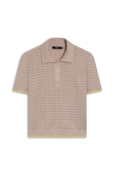 Polo Power Knit Piping Natural