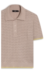 Polo Power Knit Piping Natural
