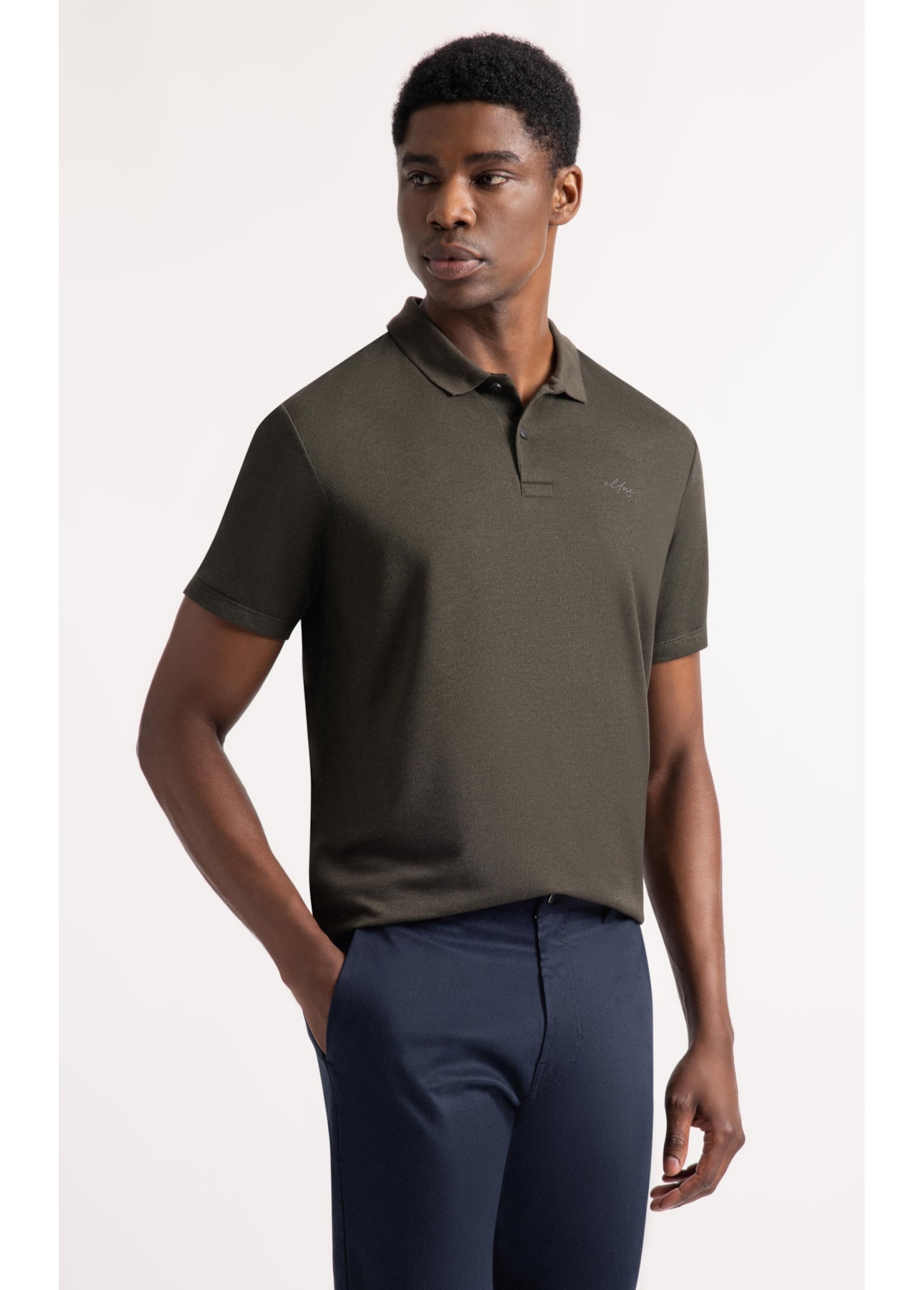 Polo Rib Fine Ellus Classic Floresta