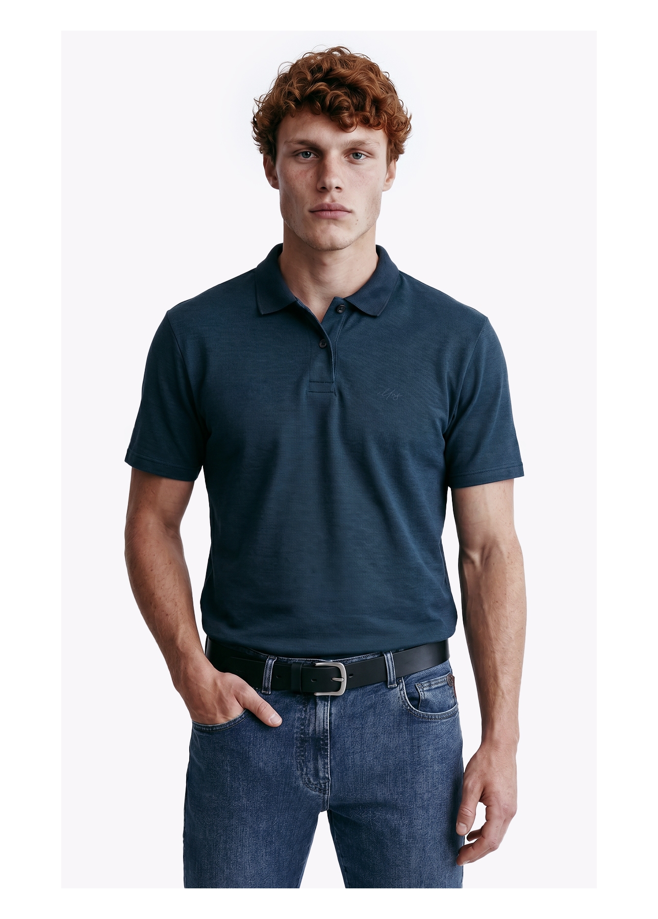 Polo Rib Fine Ellus Classic Petroleo