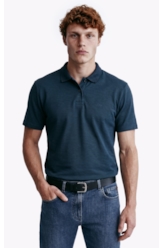 Polo Rib Fine Ellus Classic Petroleo