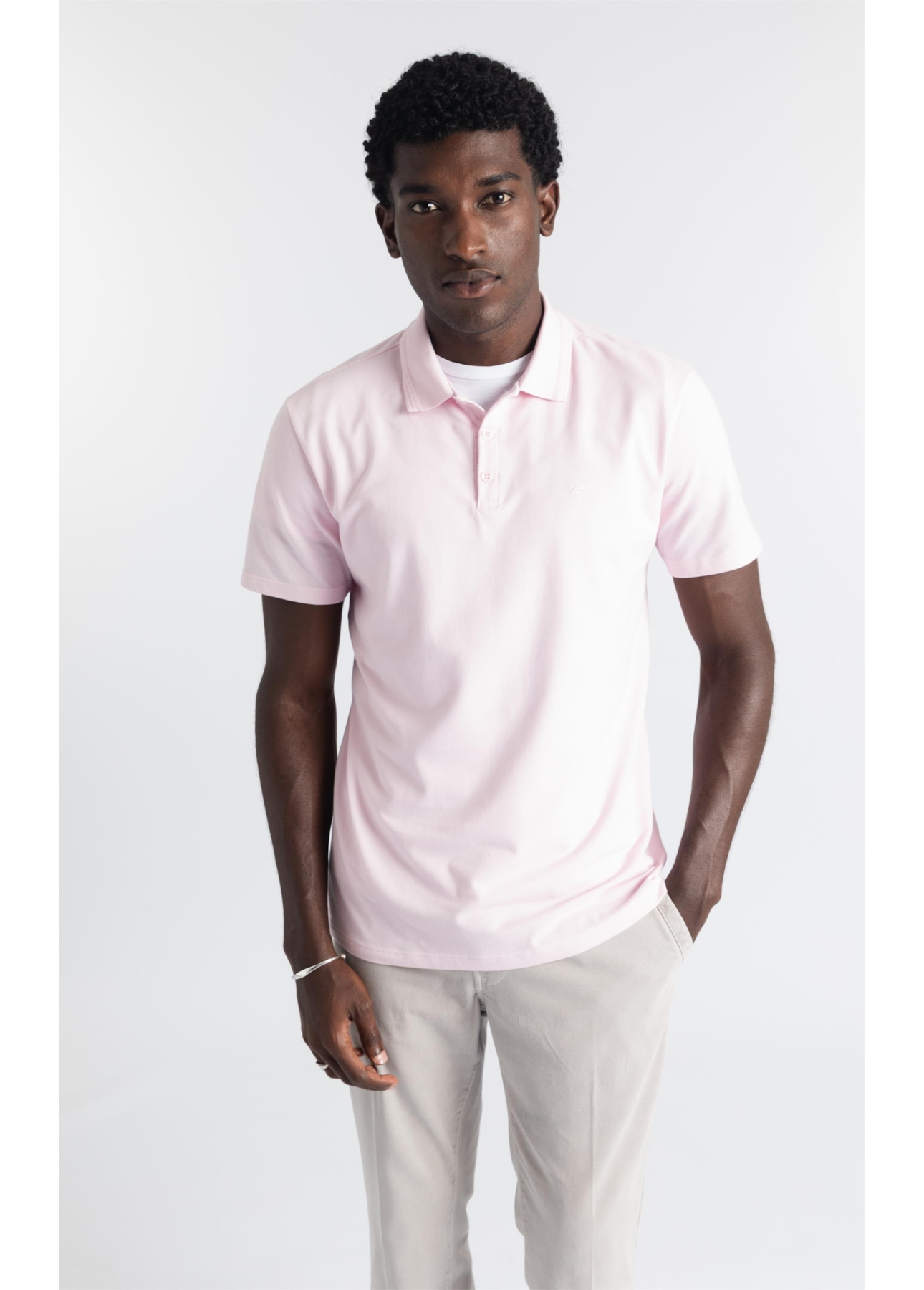 Polo Ribbed Knit Rosa