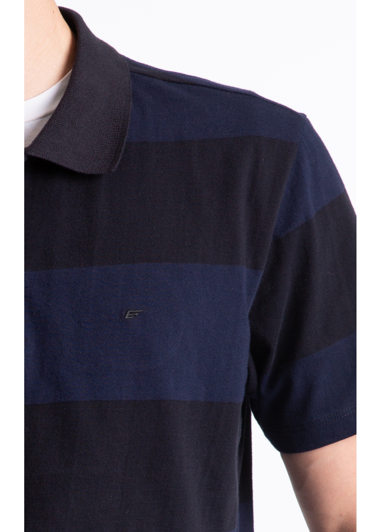Polo Rugby Bold Stripes Easa Classic Mc Purple Blue