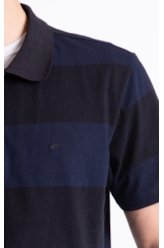 Polo Rugby Bold Stripes Easa Classic Mc Purple Blue
