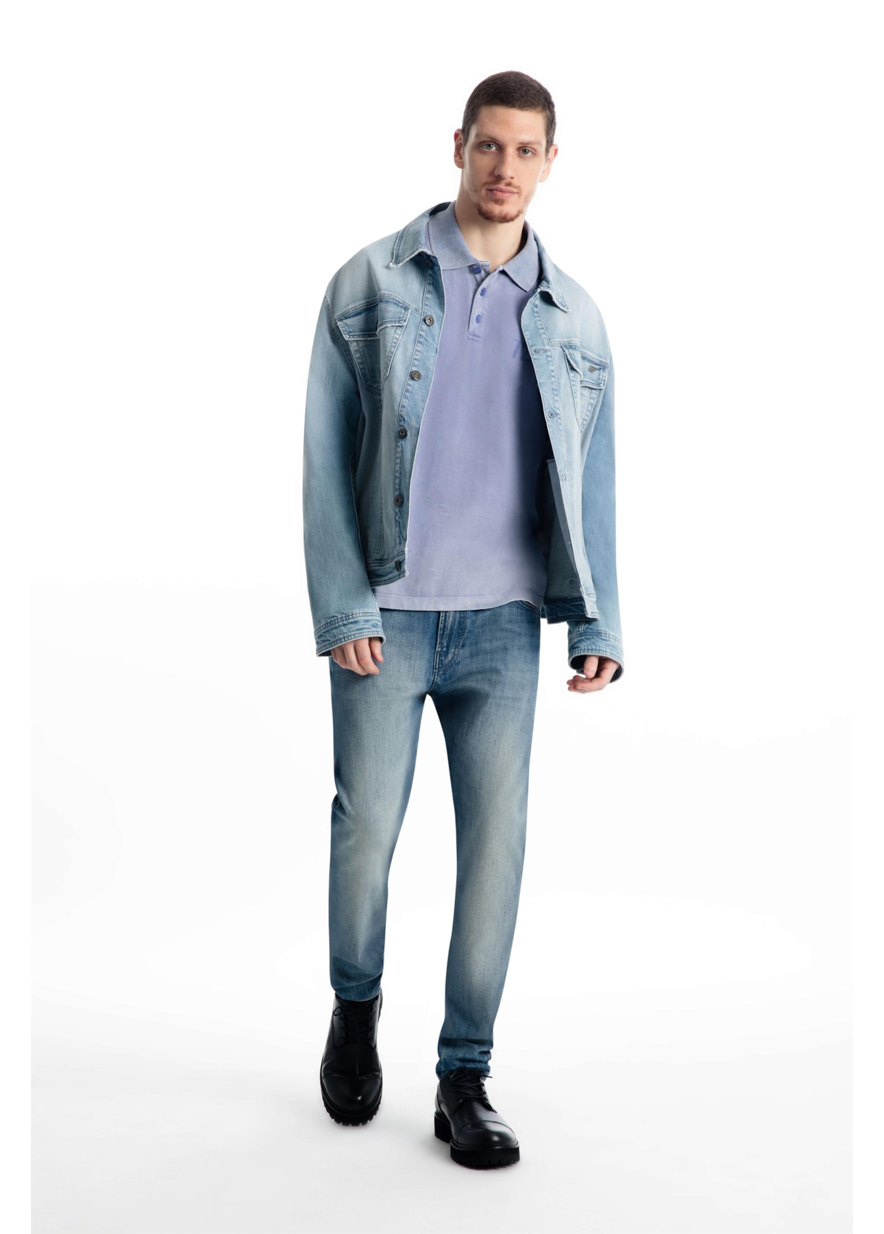 Polo Rugby Marble Ellus 72 Classic Mc Azul Jeans