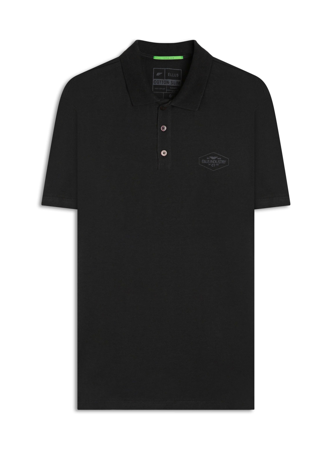 Polo Slim Ellus Industry Classic Preto