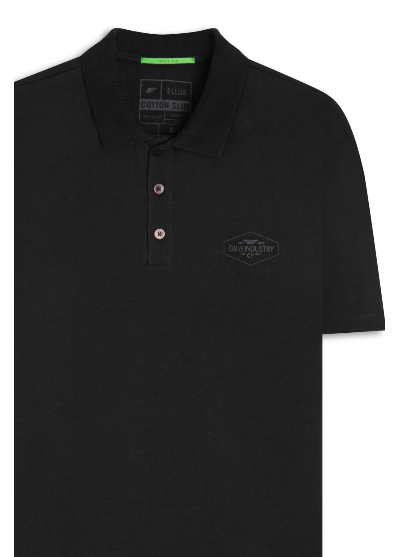 Polo Slim Ellus Industry Classic Preto