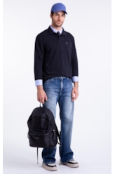 Polo Techno Visco Label Ml Preto