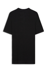 Polo Tricot Blend Waffle Preto