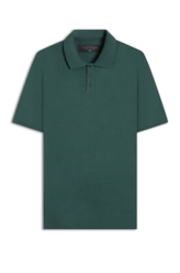 Polo Tricot Cotton Blend Verde Escuro