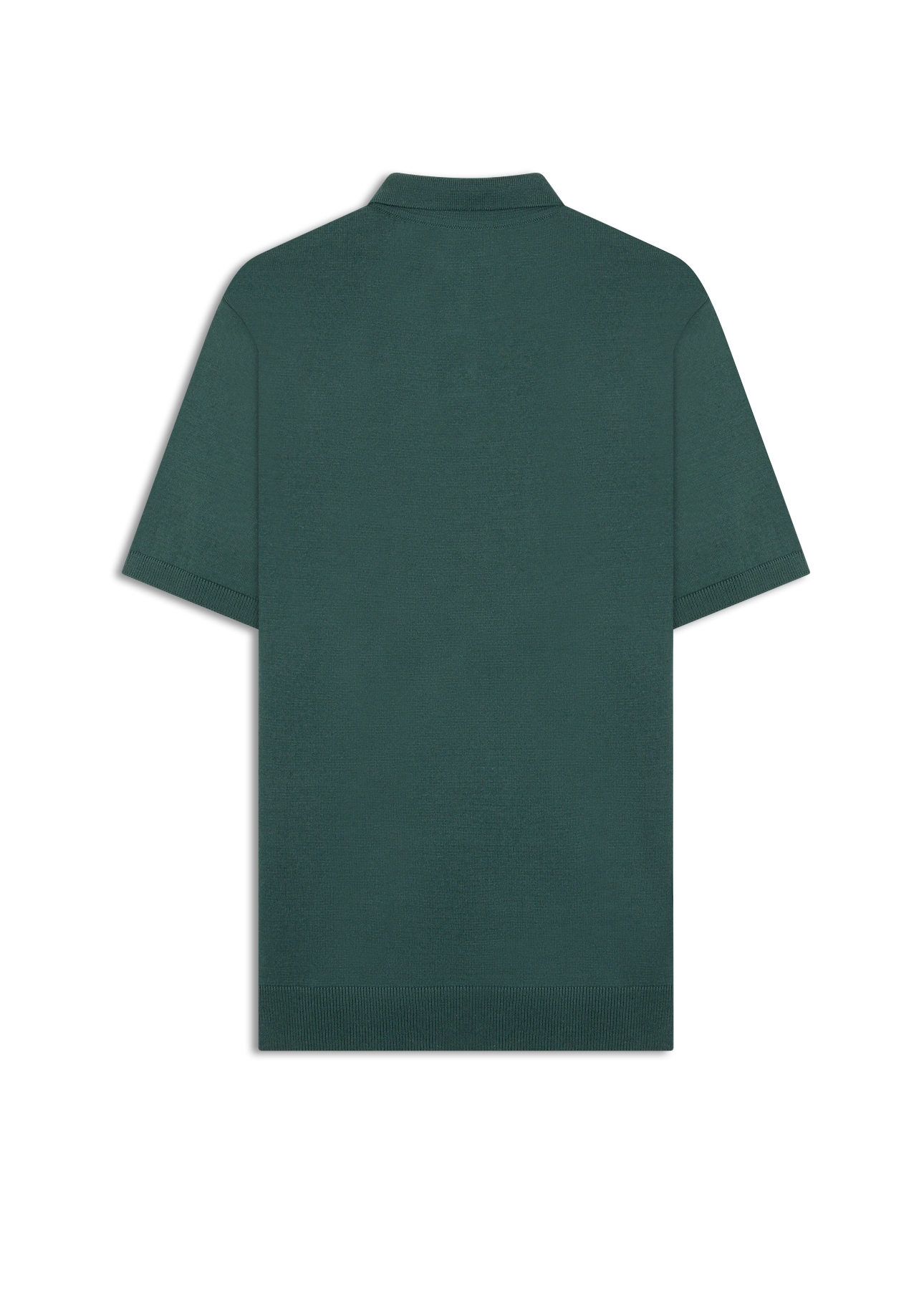 Polo Tricot Cotton Blend Verde Escuro
