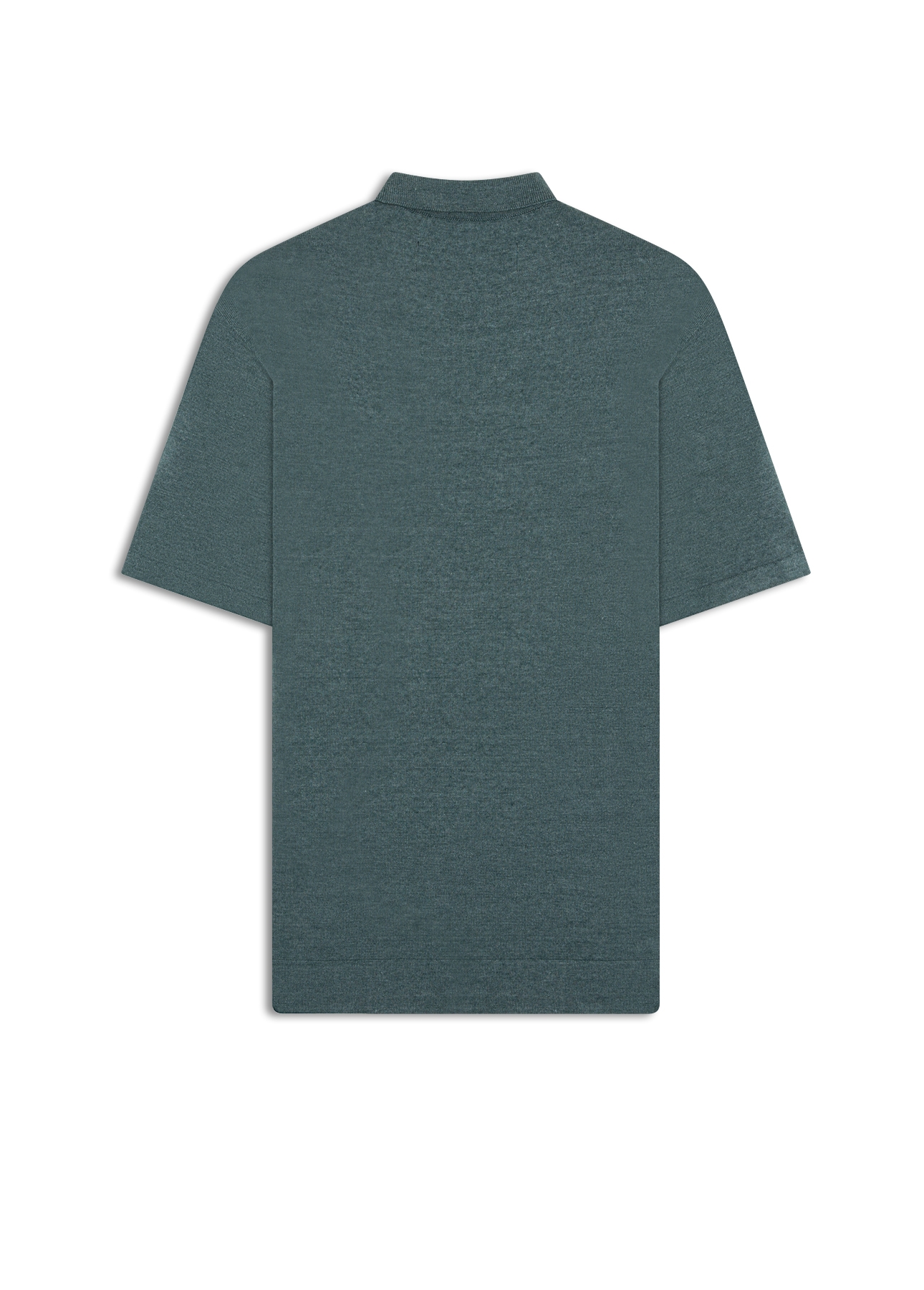 Polo Tricot Cotton Blend Zíper Bottle Mescla