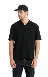 Polo Tricot Fine Ellus Metal Preto