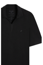 Polo Tricot Fine Ellus Metal Preto