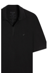 Polo Tricot Fine Ellus Metal Preto