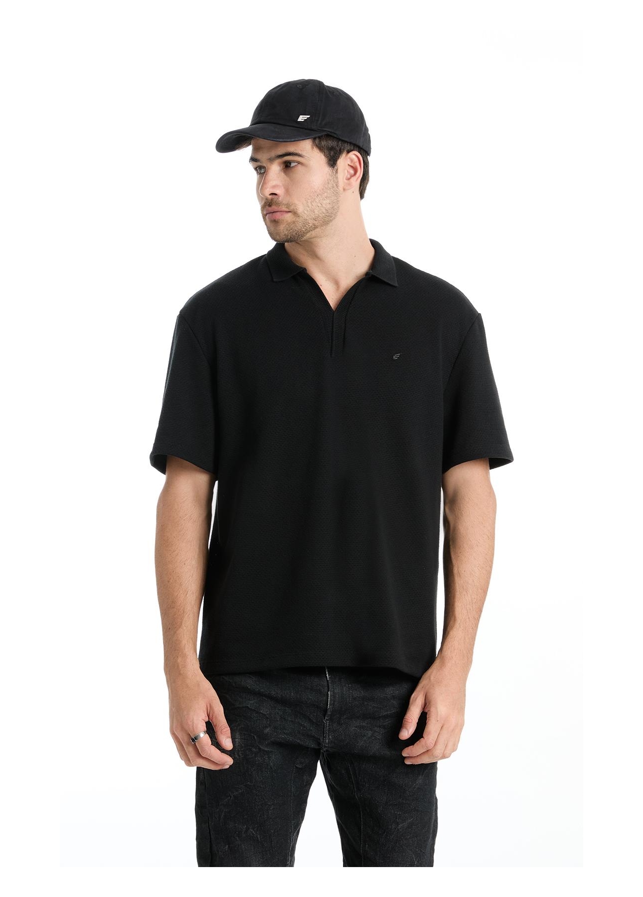 Polo Tricot Fine Ellus Metal Preto