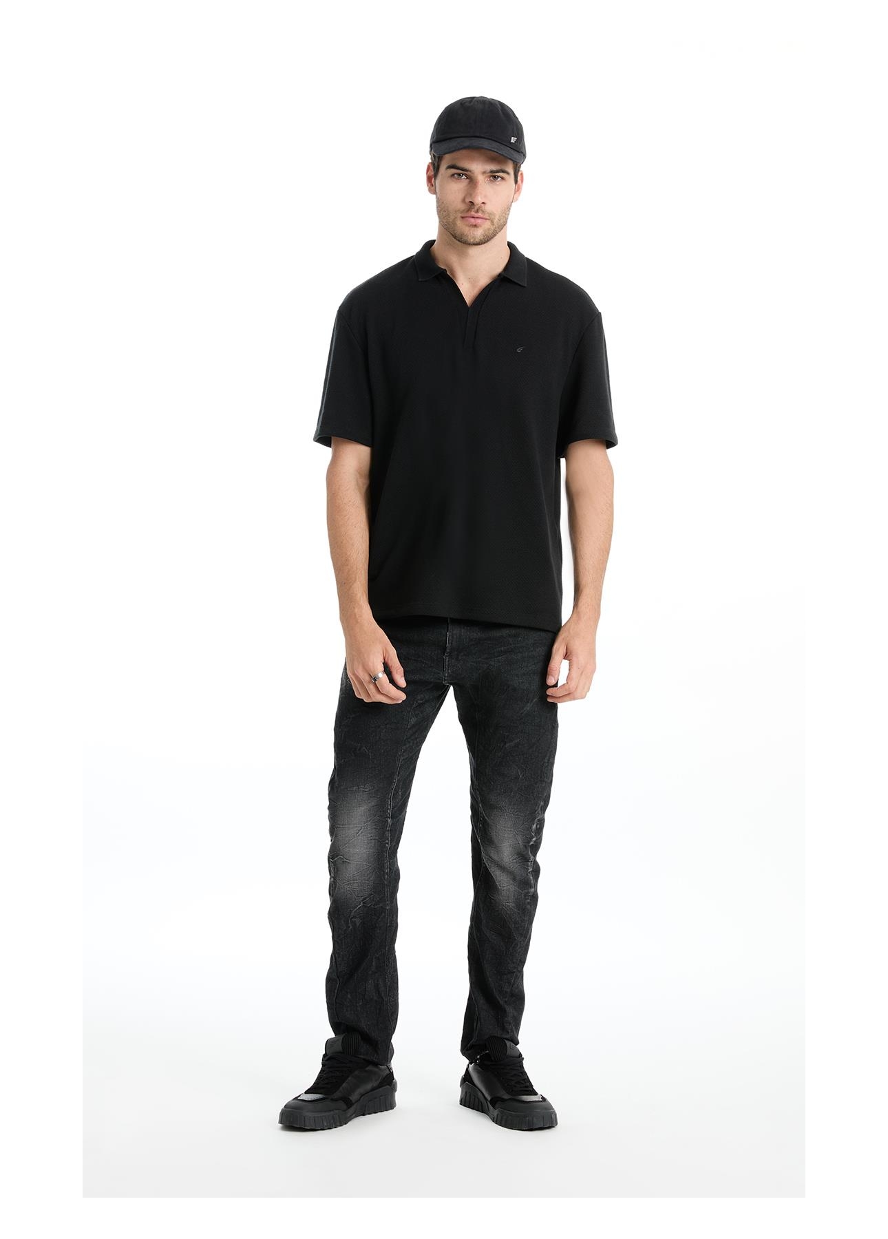 Polo Tricot Fine Ellus Metal Preto