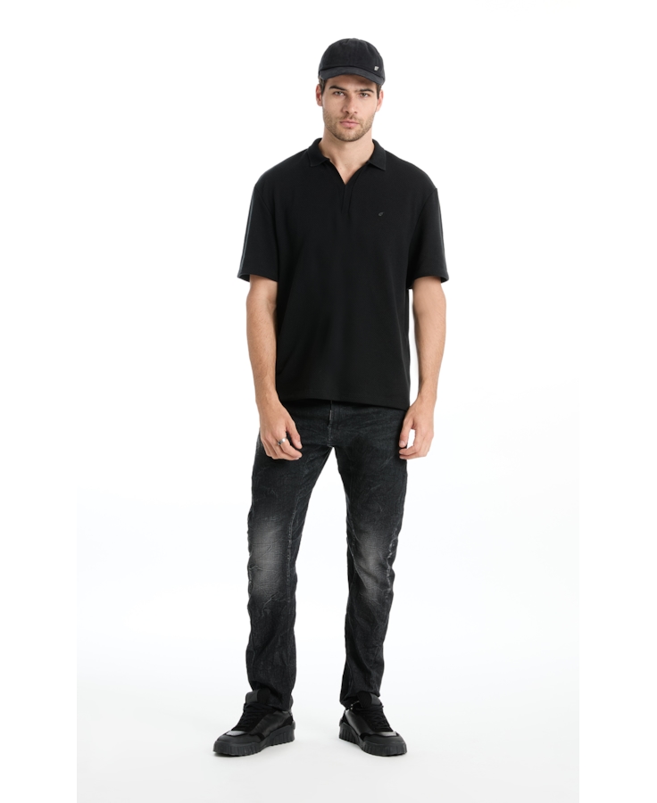 Polo Tricot Fine Ellus Metal Preto