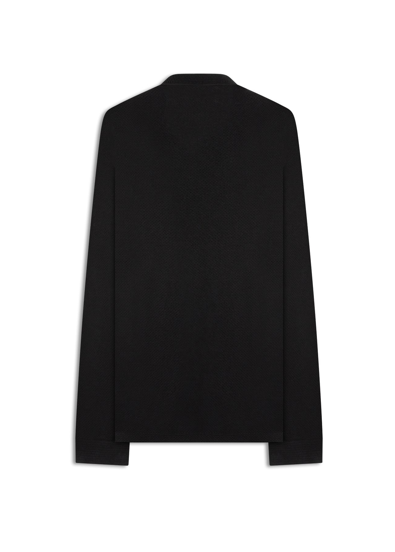 Polo Tricot Fine Ellus Metal Preto