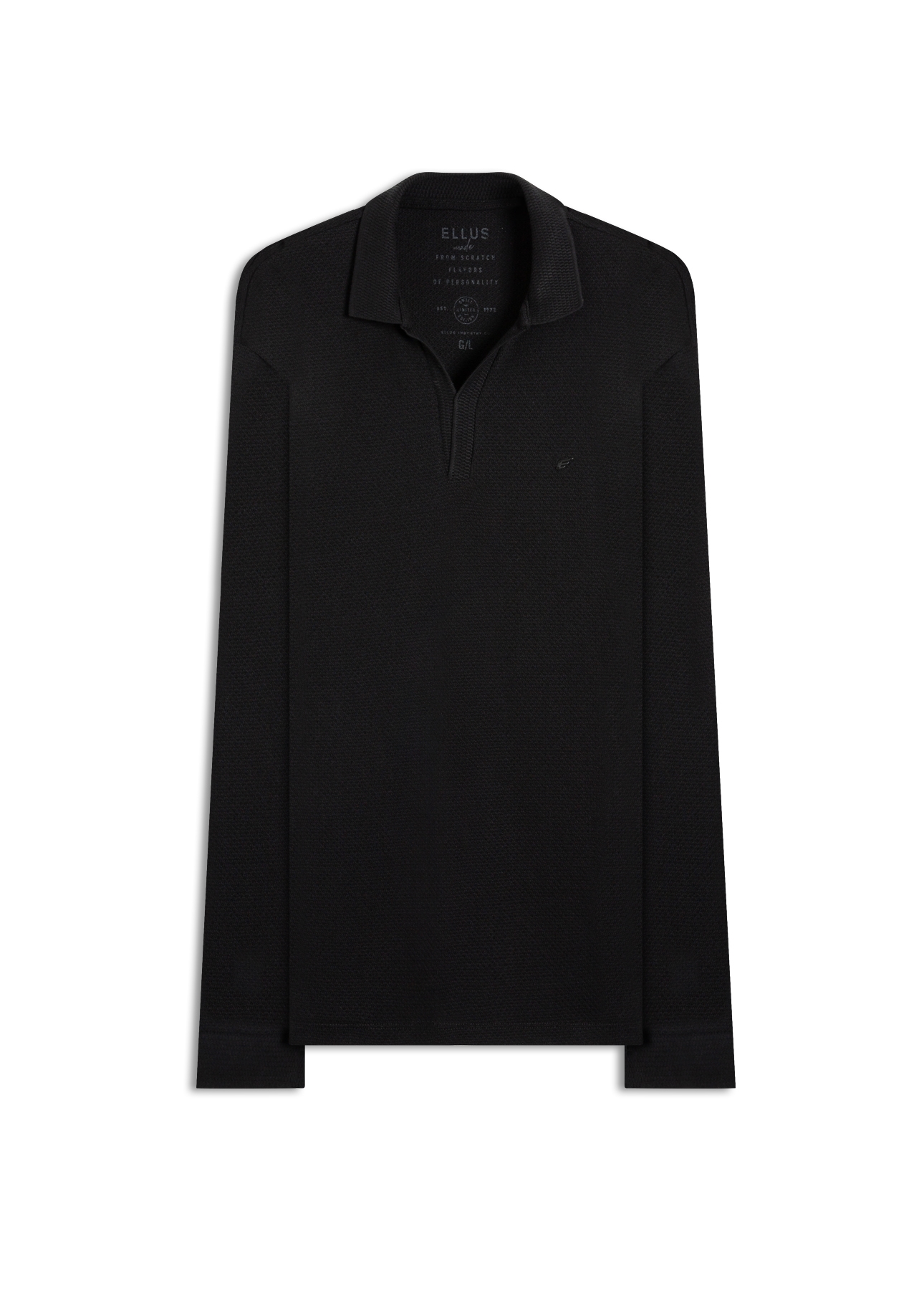 Polo Tricot Fine Ellus Metal Preto